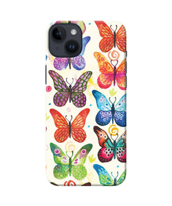 Abstract butterfly print iPhone 14 Plus Back Cover