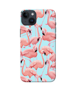 Abstract sheer bird print iPhone 14 Plus Back Cover