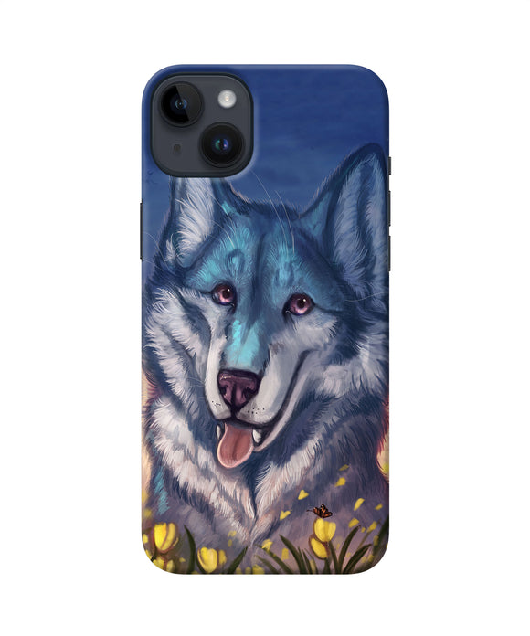 Cute wolf iPhone 14 Plus Back Cover