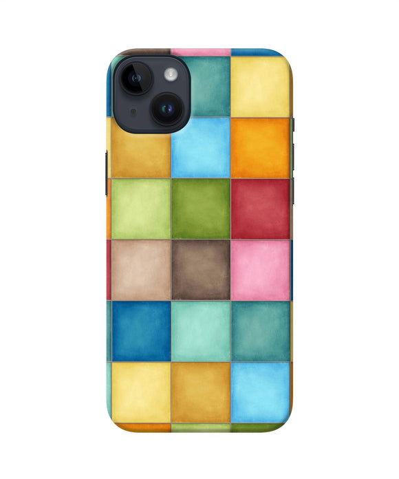 Abstract colorful squares iPhone 14 Plus Back Cover