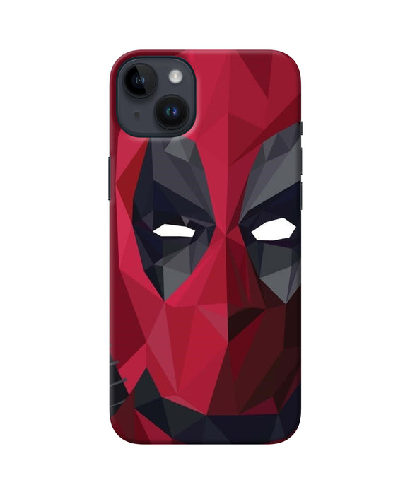 Abstract deadpool mask iPhone 14 Plus Back Cover