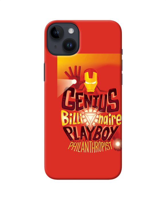 Ironman quote iPhone 14 Plus Back Cover