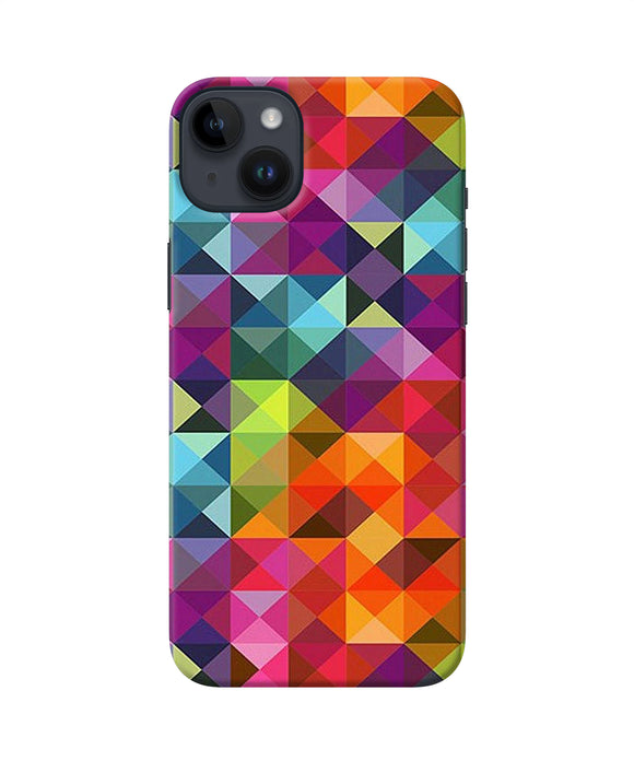 Abstract triangle pattern iPhone 14 Plus Back Cover