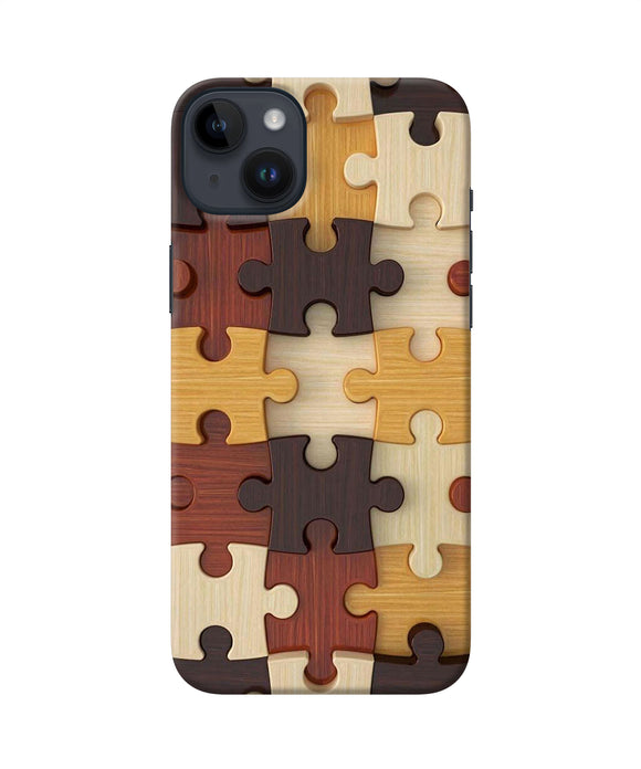 Wooden puzzle iPhone 14 Plus Back Cover