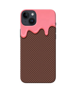 Waffle cream biscuit iPhone 14 Plus Back Cover