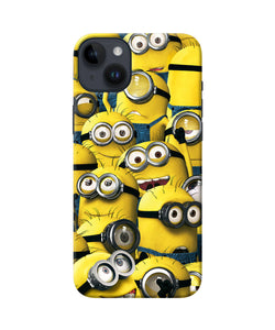 Minions crowd iPhone 14 Plus Back Cover