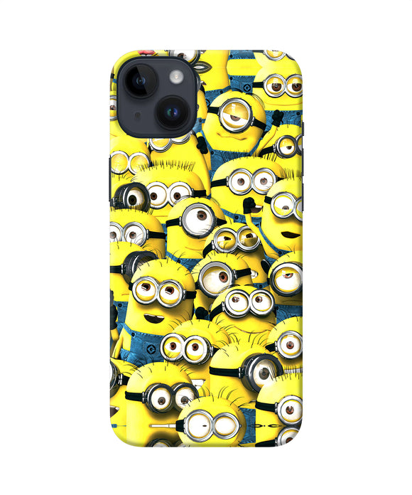 Minions mini crowd iPhone 14 Plus Back Cover