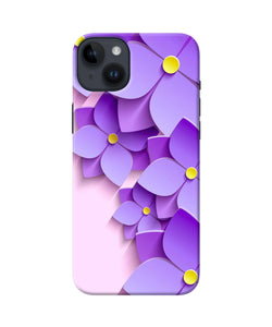 Violet flower craft iPhone 14 Plus Back Cover