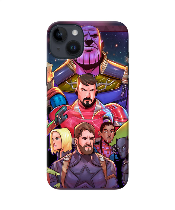 Avengers animate iPhone 14 Plus Back Cover