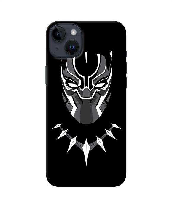 Black penthon cartoon iPhone 14 Plus Back Cover