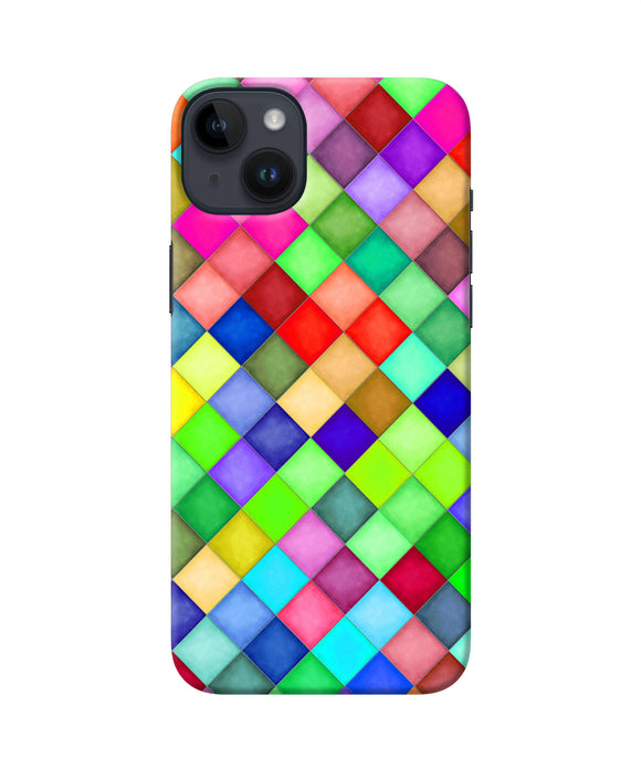 Abstract colorful squares iPhone 14 Plus Back Cover