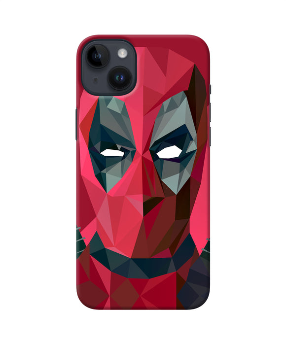 Abstract deadpool full mask iPhone 14 Plus Back Cover