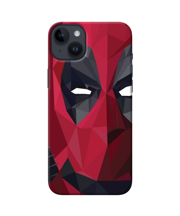 Abstract deadpool half mask iPhone 14 Plus Back Cover