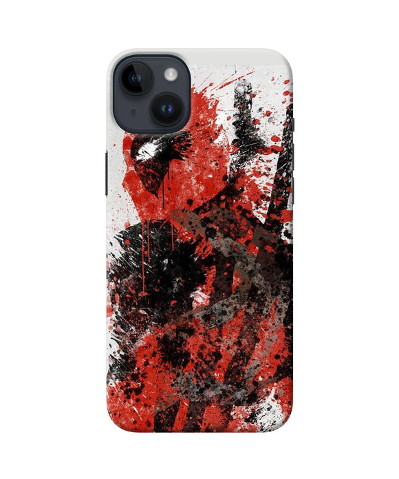 Deadpool rugh sketch iPhone 14 Plus Back Cover