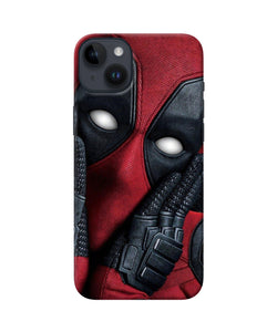 Thinking deadpool iPhone 14 Plus Back Cover