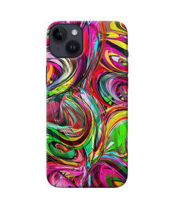 Abstract colorful ink iPhone 14 Plus Back Cover