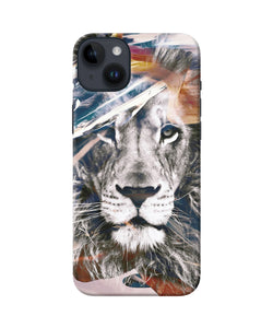 Lion poster iPhone 14 Plus Back Cover