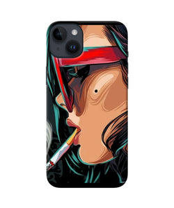 Smoking girl iPhone 14 Plus Back Cover