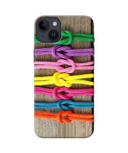 Colorful shoelace iPhone 14 Plus Back Cover