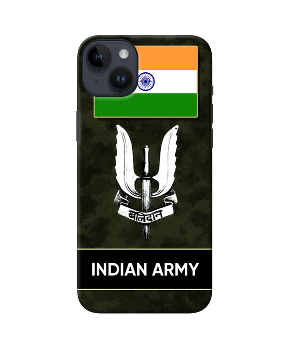 Indian flag balidan logo iPhone 14 Plus Back Cover