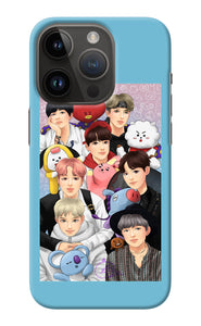 BTS with animals iPhone 14 Pro Back Cover