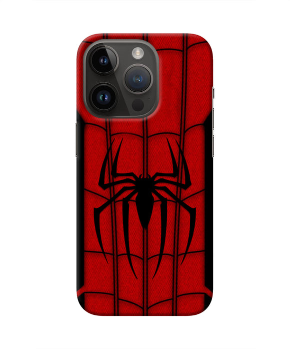 Spiderman Costume iPhone 14 Pro Real 4D Back Cover
