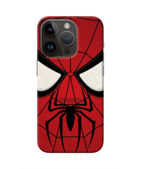 Spiderman Face iPhone 14 Pro Real 4D Back Cover