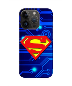 Superman Abstract iPhone 14 Pro Real 4D Back Cover