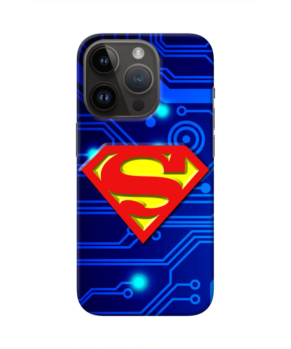 Superman Abstract iPhone 14 Pro Real 4D Back Cover