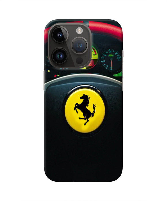 Ferrari Steeriing Wheel iPhone 14 Pro Real 4D Back Cover