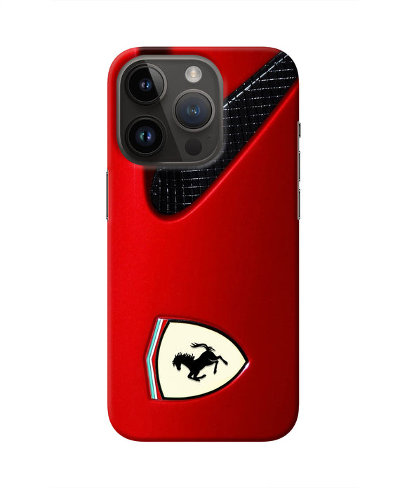 Ferrari Hood iPhone 14 Pro Real 4D Back Cover
