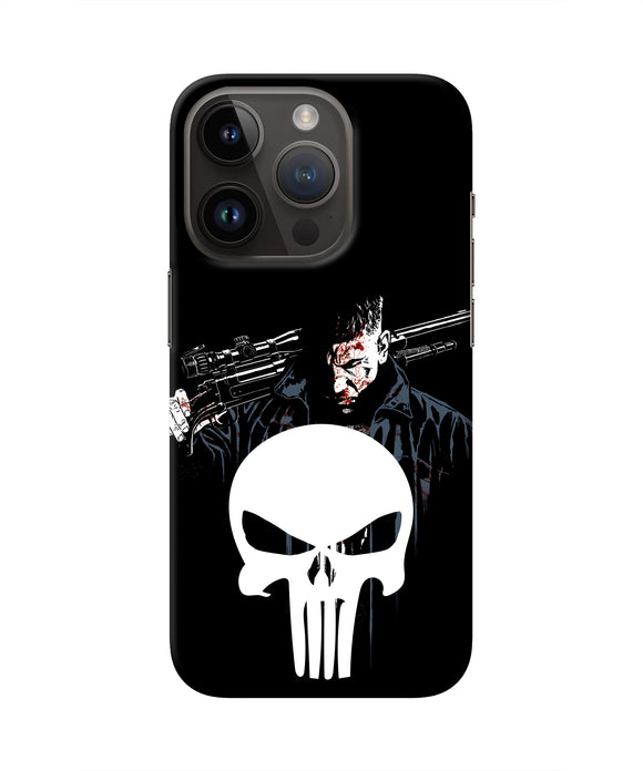 Punisher Character iPhone 14 Pro Real 4D Back Cover