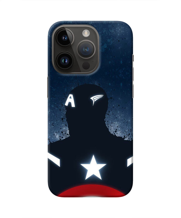 Captain america Shield iPhone 14 Pro Real 4D Back Cover