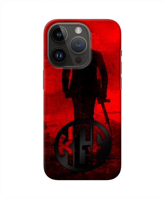 Rocky Bhai K G F Chapter 2 Logo iPhone 14 Pro Real 4D Back Cover