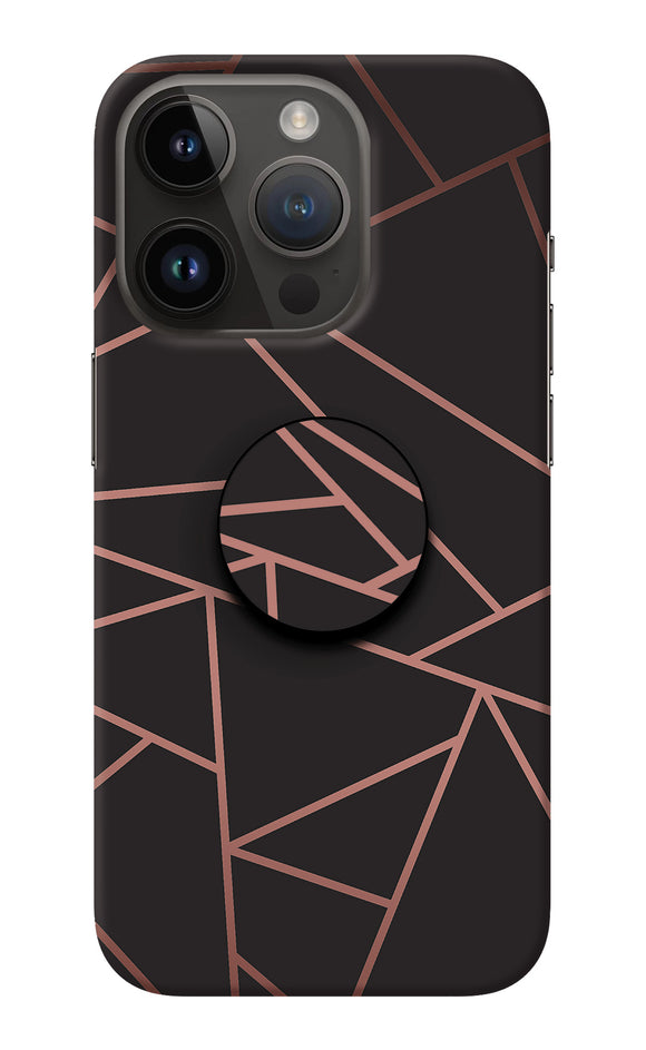 Geometric Pattern iPhone 14 Pro Pop Case