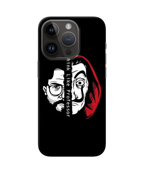 Money Heist Think Like Professor iPhone 14 Pro Back Cover