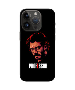 Money Heist Professor Sketch iPhone 14 Pro Back Cover