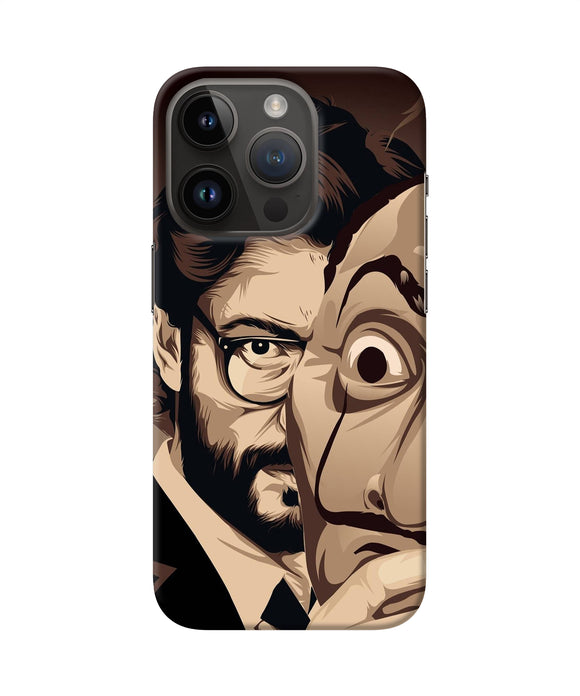 Money Heist Professor Art iPhone 14 Pro Back Cover