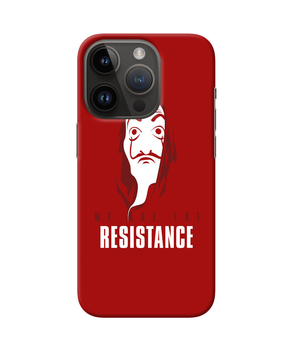 Money Heist Resistance Quote iPhone 14 Pro Back Cover