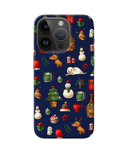 Canvas christmas print iPhone 14 Pro Back Cover