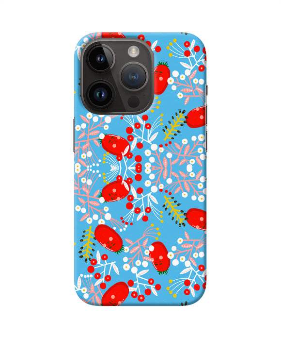 Small red animation pattern iPhone 14 Pro Back Cover