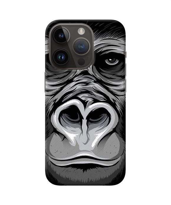 Black chimpanzee iPhone 14 Pro Back Cover