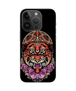 Abstract tiger iPhone 14 Pro Back Cover