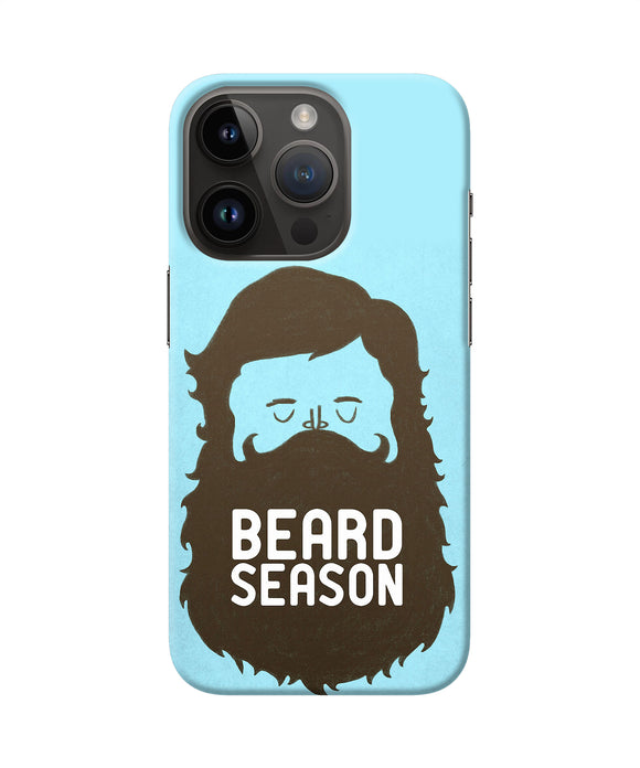 Beard season iPhone 14 Pro Back Cover