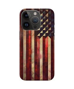 Vintage US flag iPhone 14 Pro Back Cover