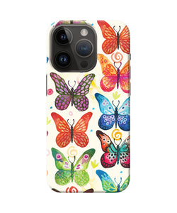 Abstract butterfly print iPhone 14 Pro Back Cover