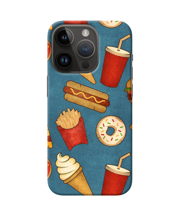 Abstract food print iPhone 14 Pro Back Cover