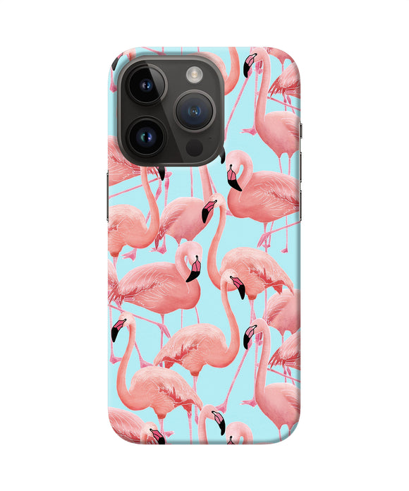 Abstract sheer bird print iPhone 14 Pro Back Cover