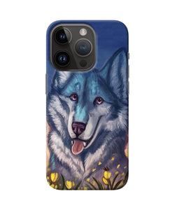 Cute wolf iPhone 14 Pro Back Cover