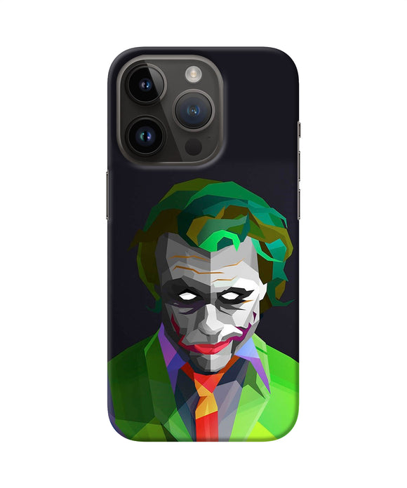 Abstract dark knight joker iPhone 14 Pro Back Cover